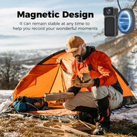 Mini 2.7K Thumb Action Camera with Charging Case
