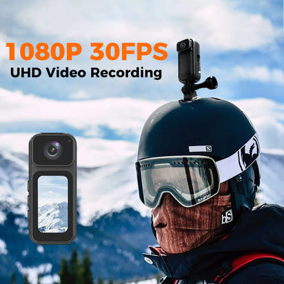 Mini 2.7K Thumb Action Camera with Charging Case