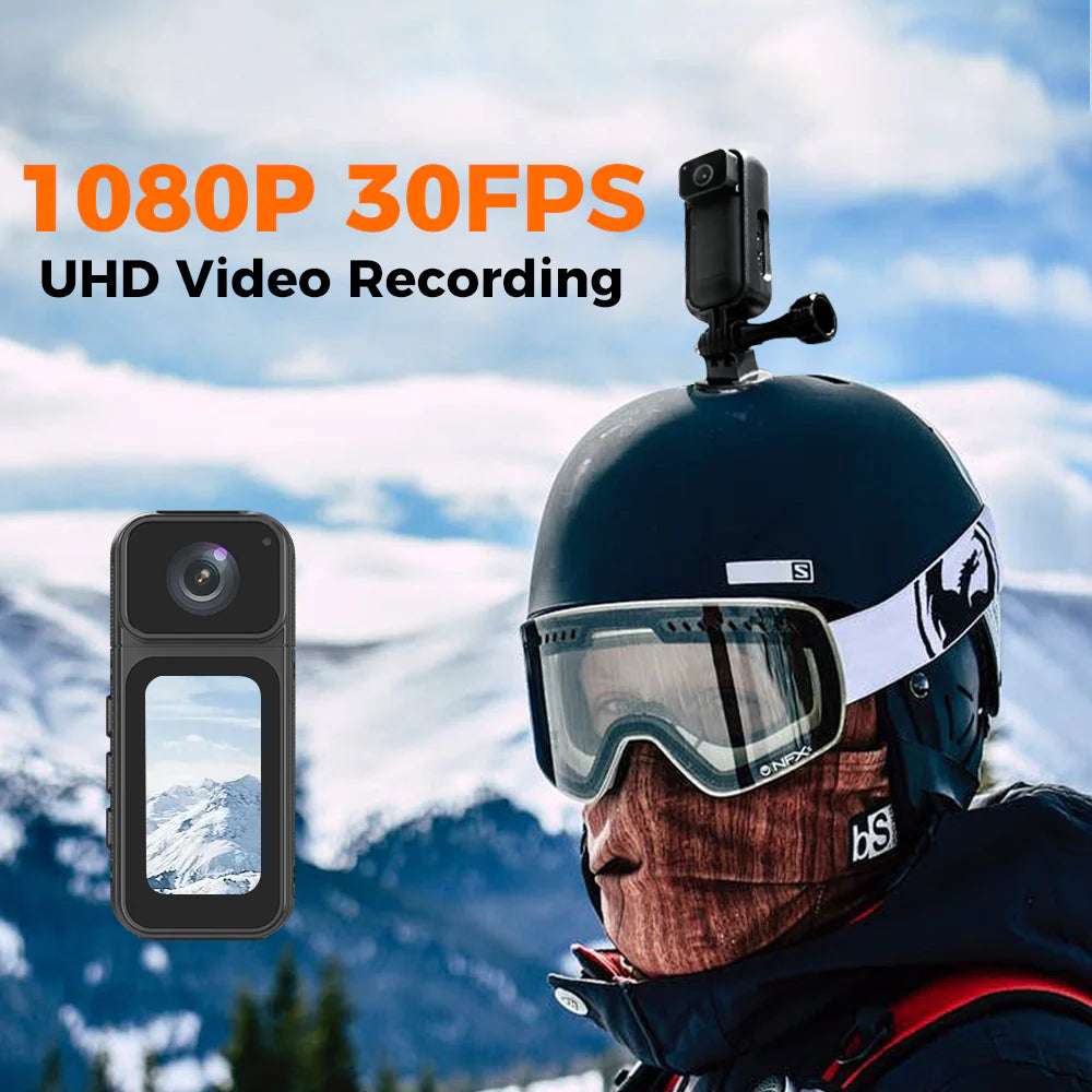 Mini 2.7K Thumb Action Camera with Charging Case