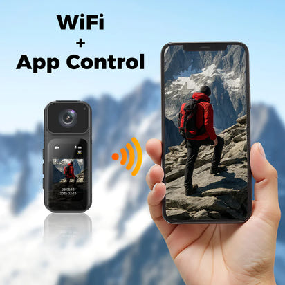 Mini 2.7K Thumb Action Camera with Charging Case