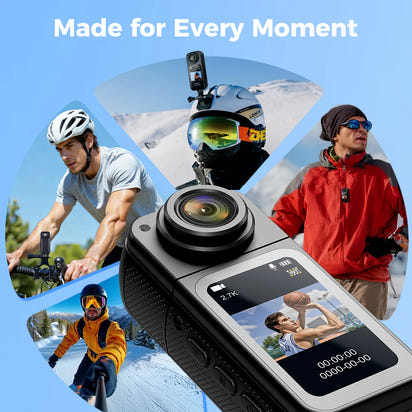Mini 2.7K Thumb Action Camera