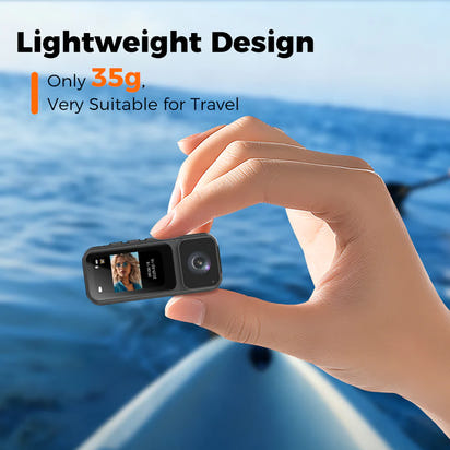 Mini 2.7K Thumb Action Camera with Charging Case