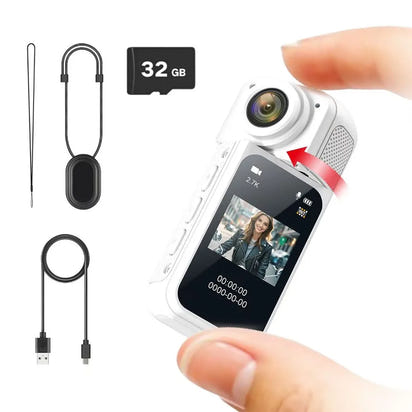 Mini 2.7K Thumb Action Camera