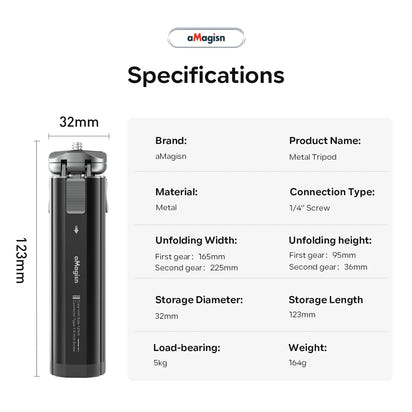 Versatile Metal Action Tripod™