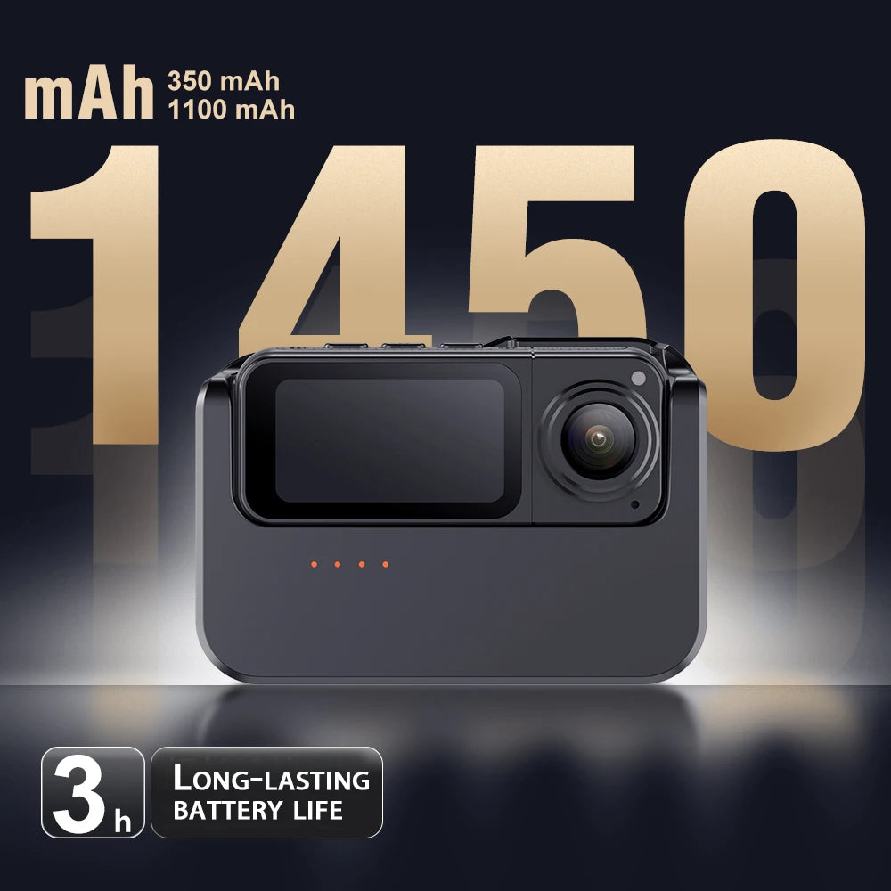 Mini 2.7K Thumb Action Camera with Charging Case